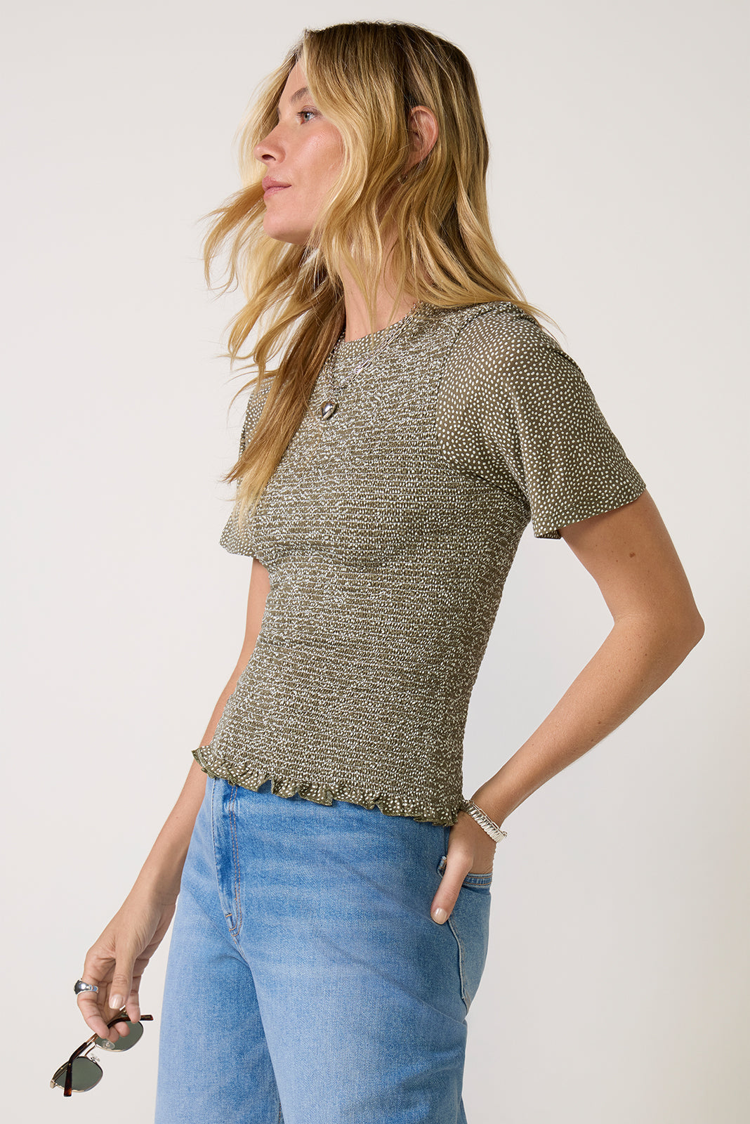 Olivia Smocked Top