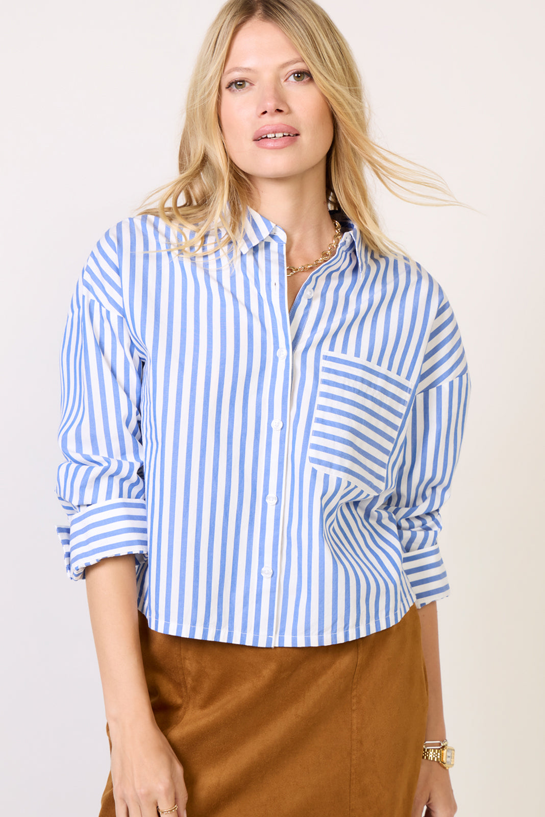 Aiden Crop Shirt