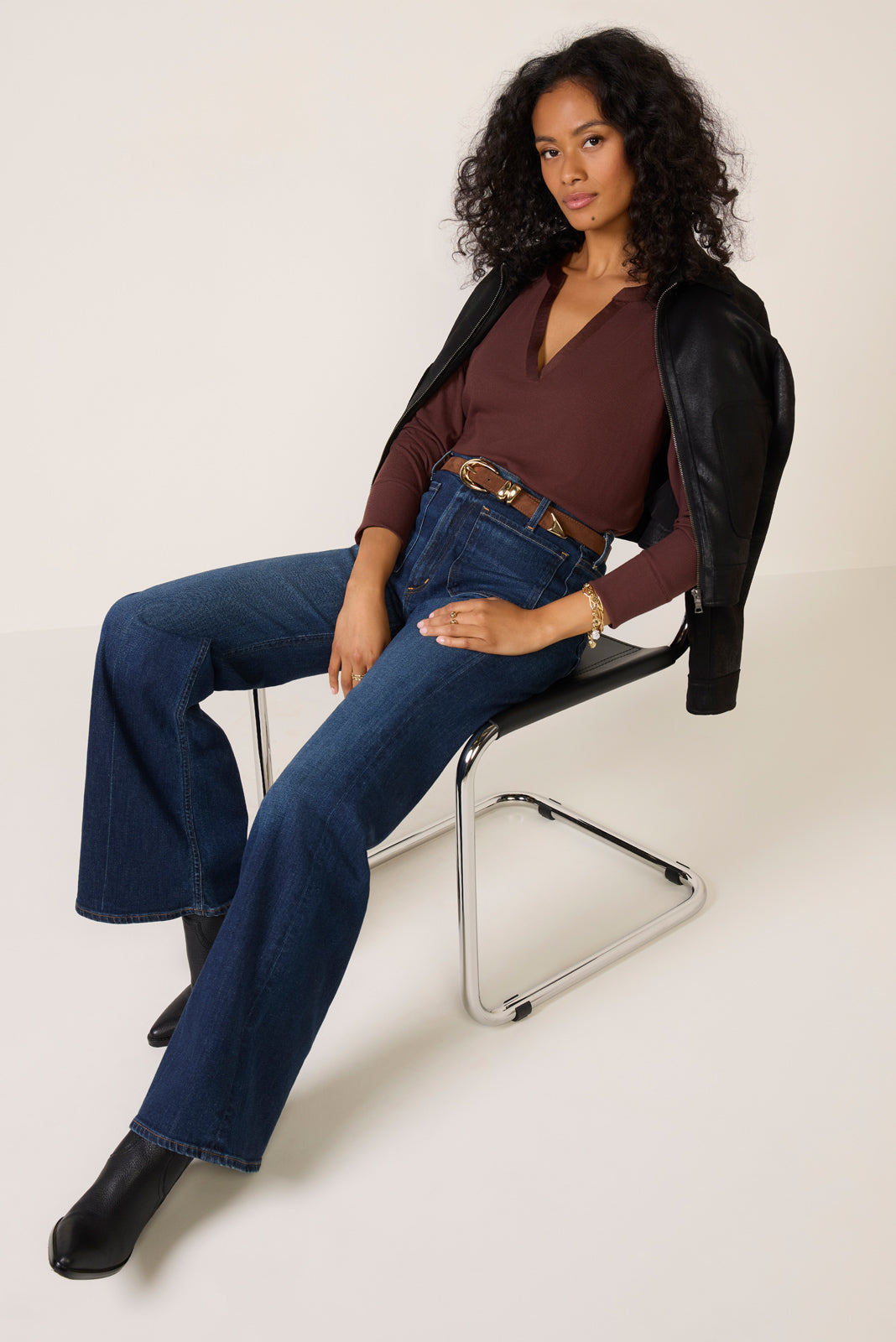 Bex Split Neck Top