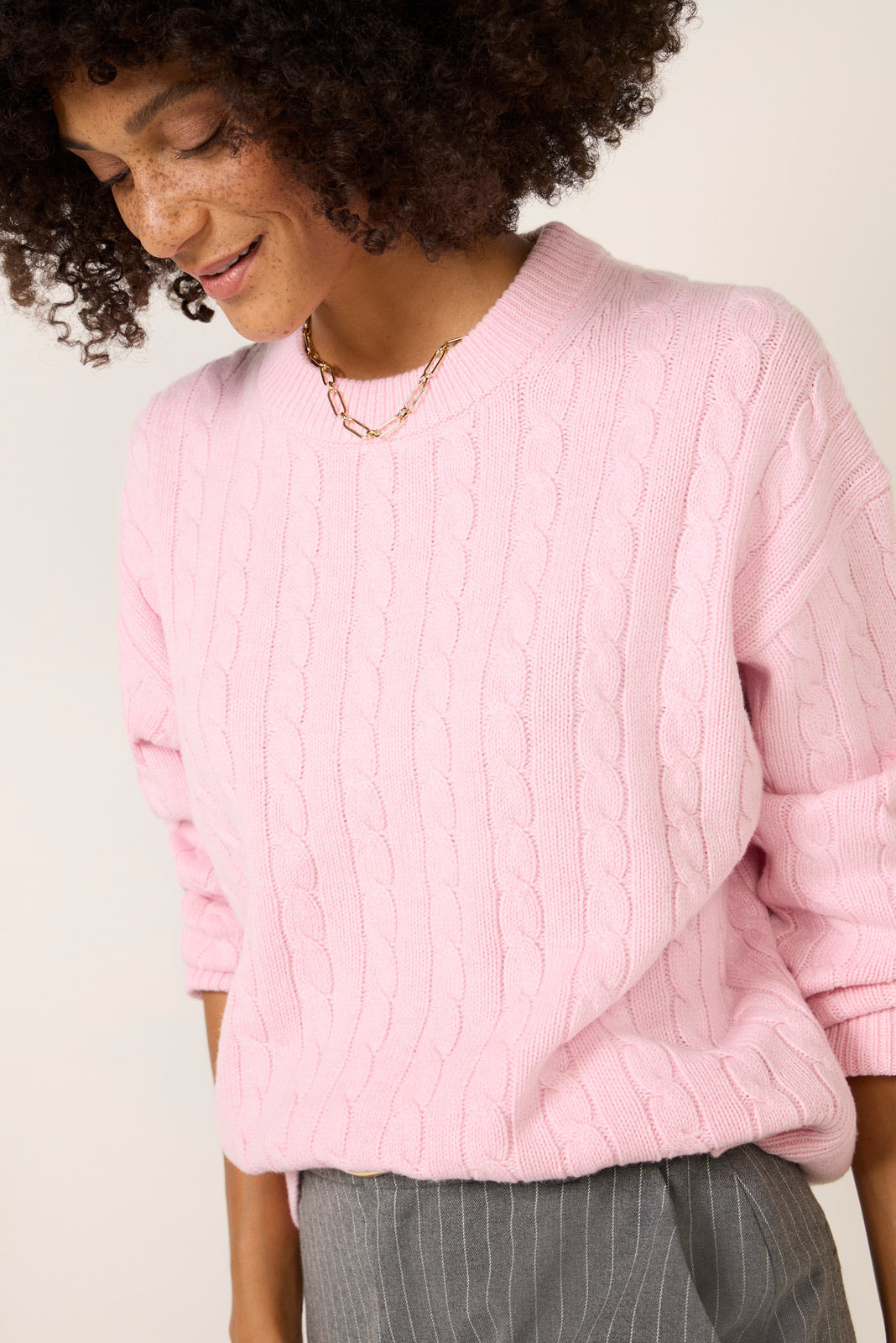 Crew Cable Sweater