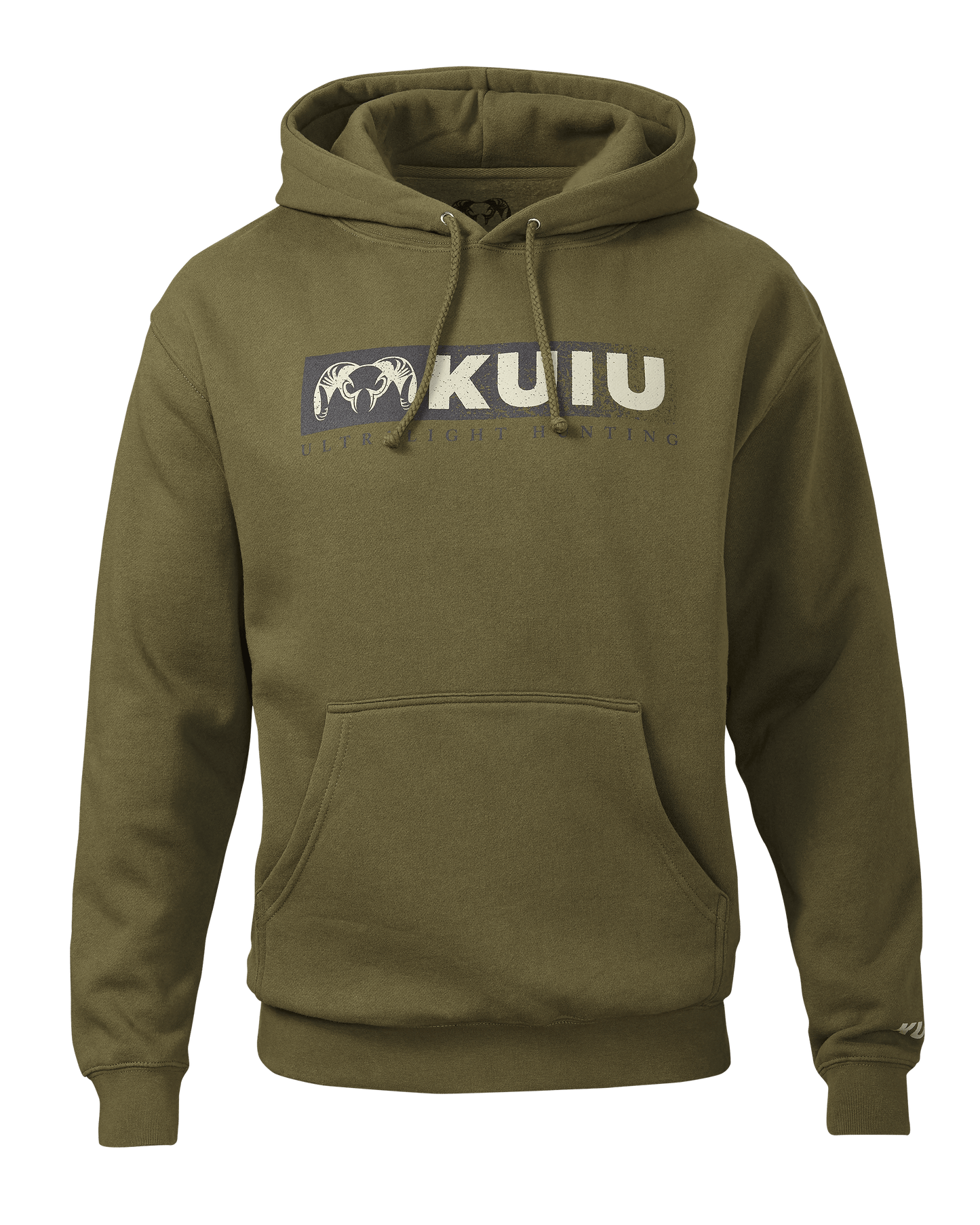 KUIU Distressed Logo Hoodie | Army