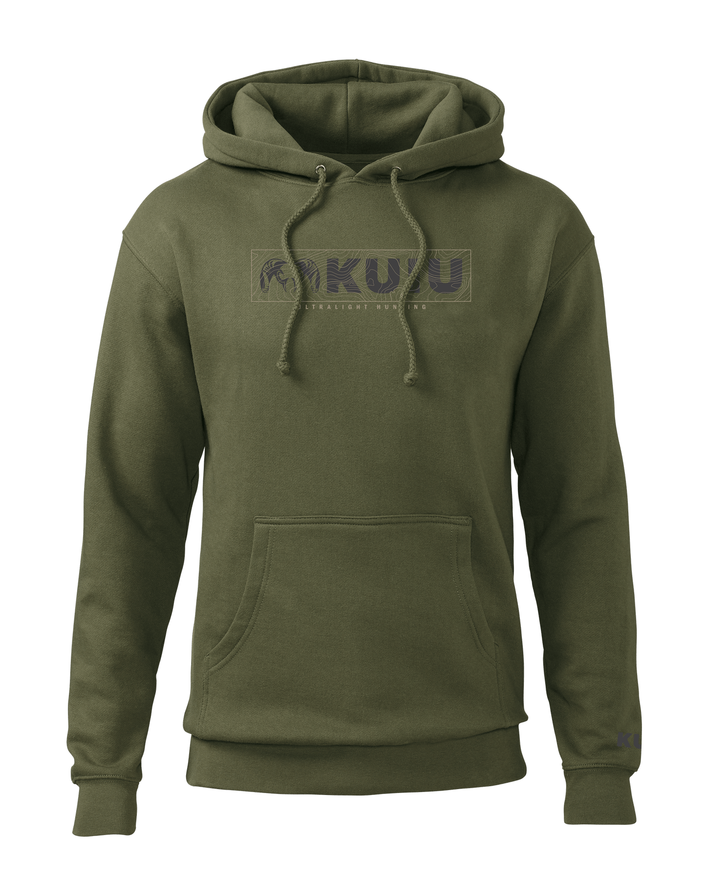KUIU Topo Block Logo Hoodie | Army