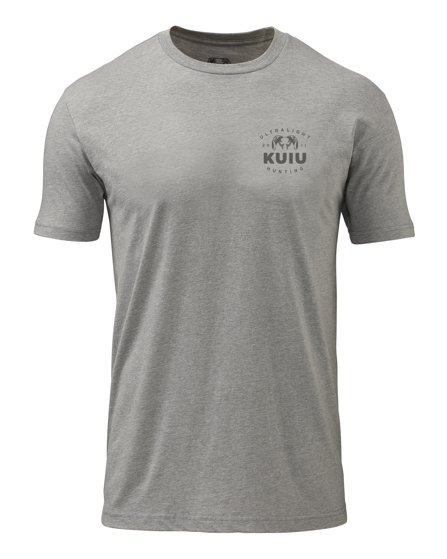 KUIU Ultralight Chest Logo T-Shirt | Heather Grey