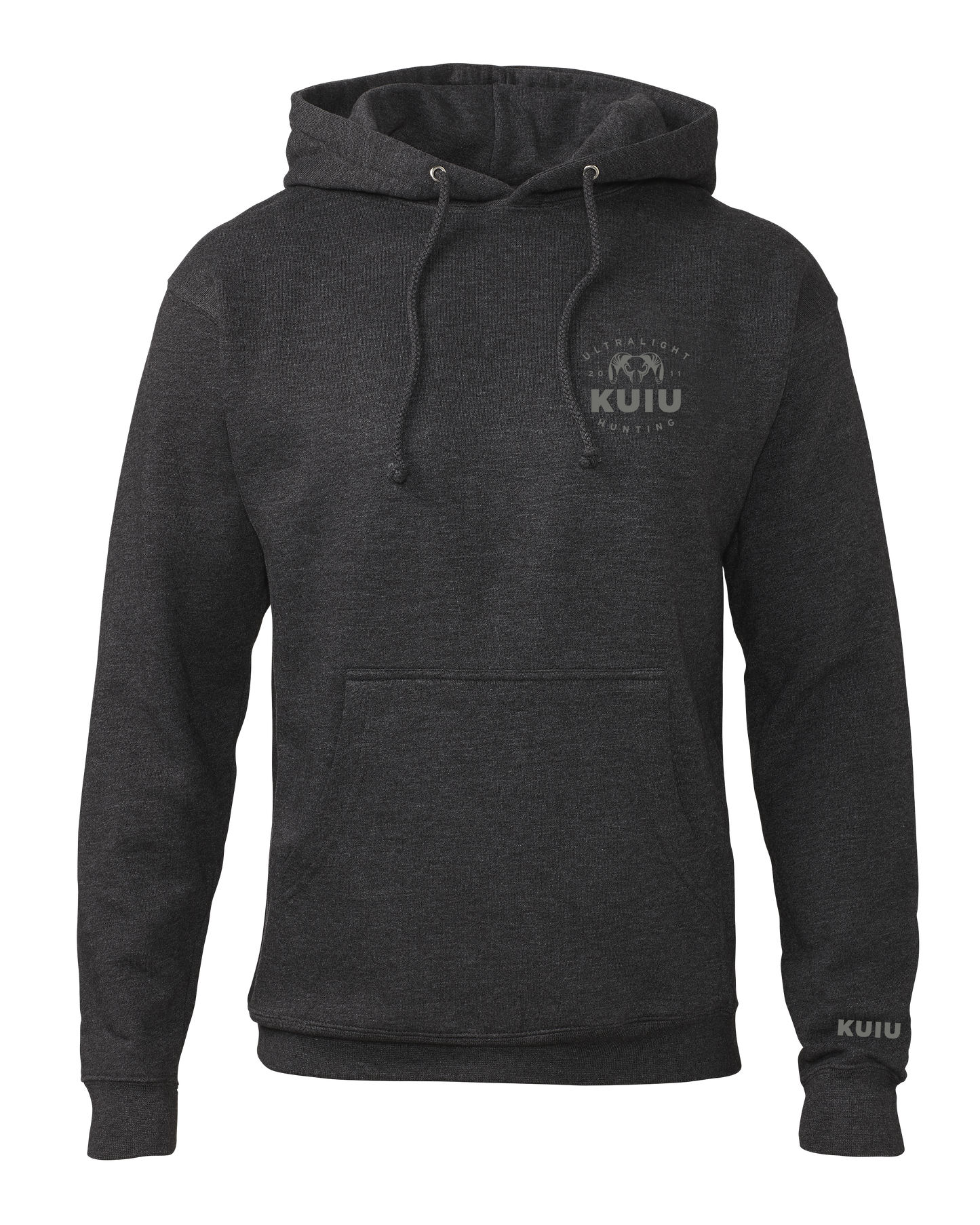 KUIU Ultralight Chest Logo Hoodie | Charcoal