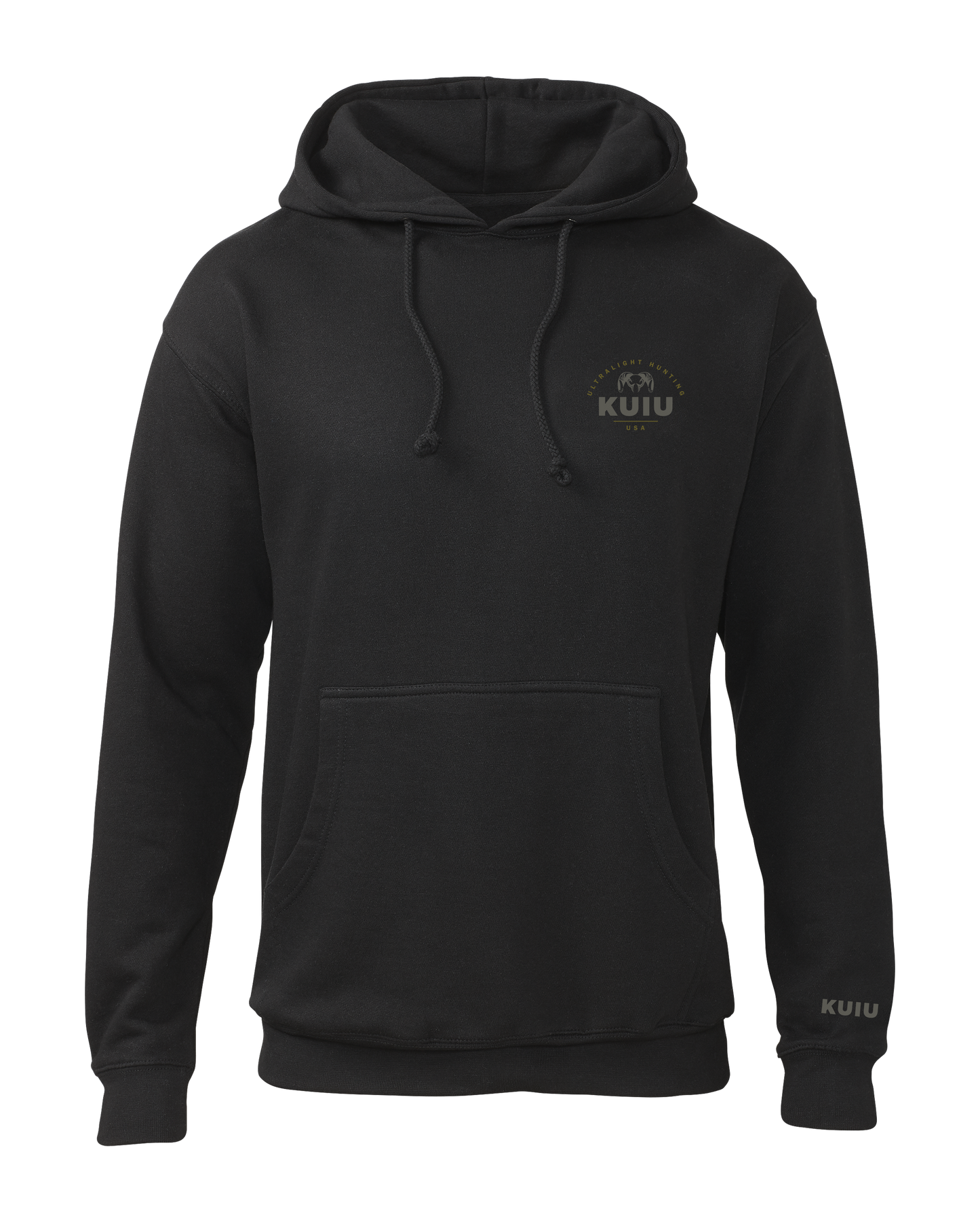 KUIU Stacked Chest Logo Hoodie | Black