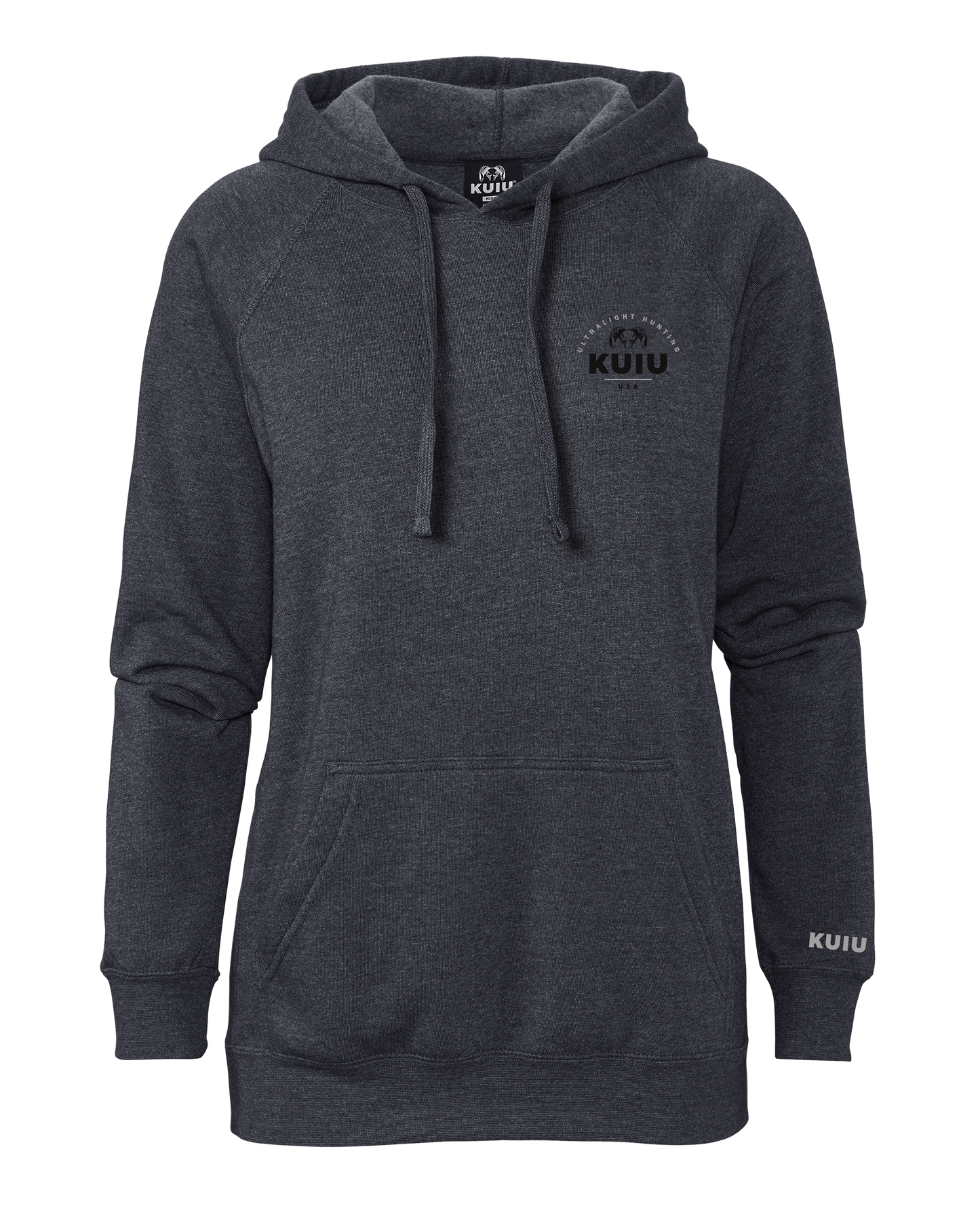 KUIU Women's Stacked Chest Logo Hoodie | Midnight Navy