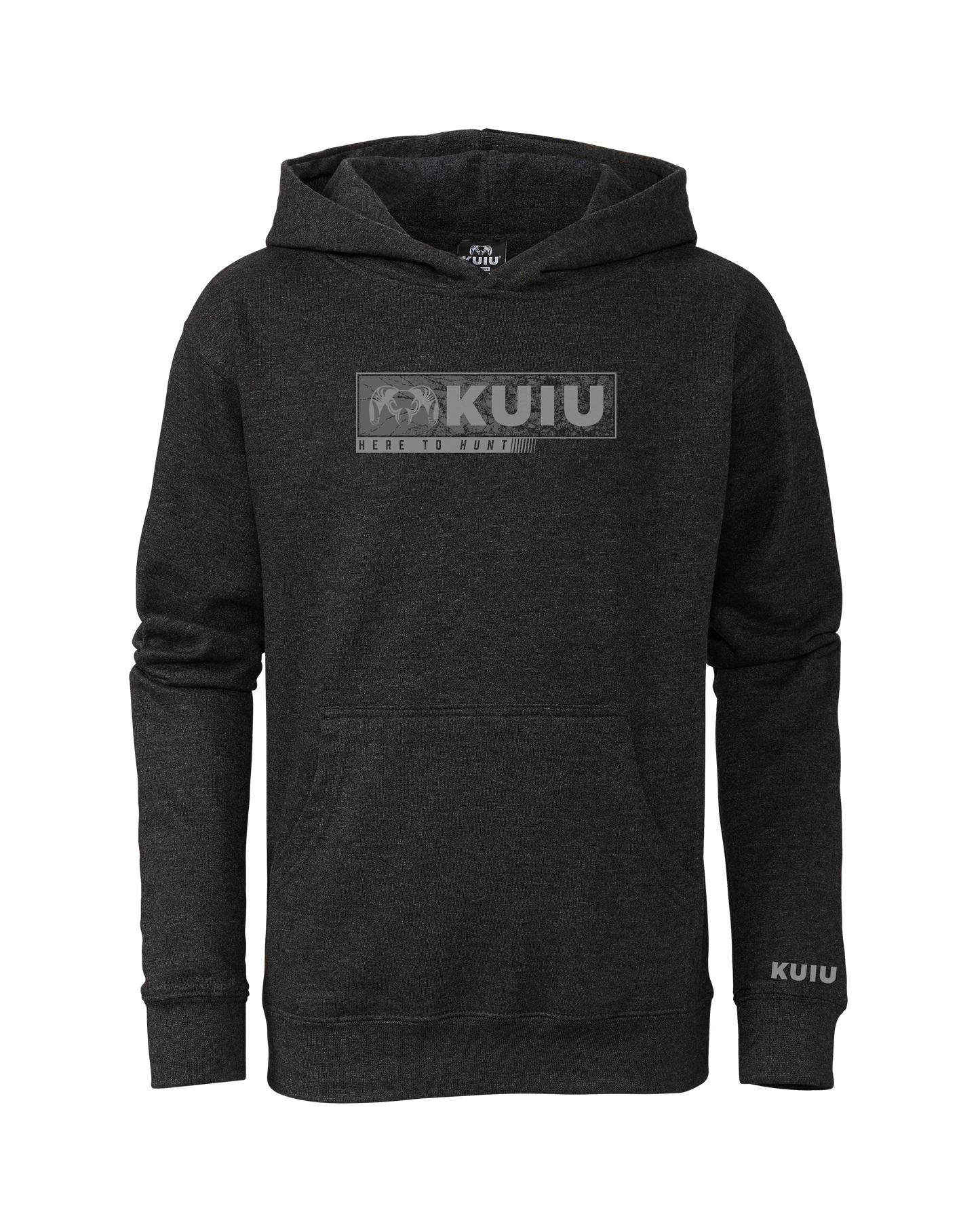 Youth Here to Hunt Gritstone Hoodie | Charcoal