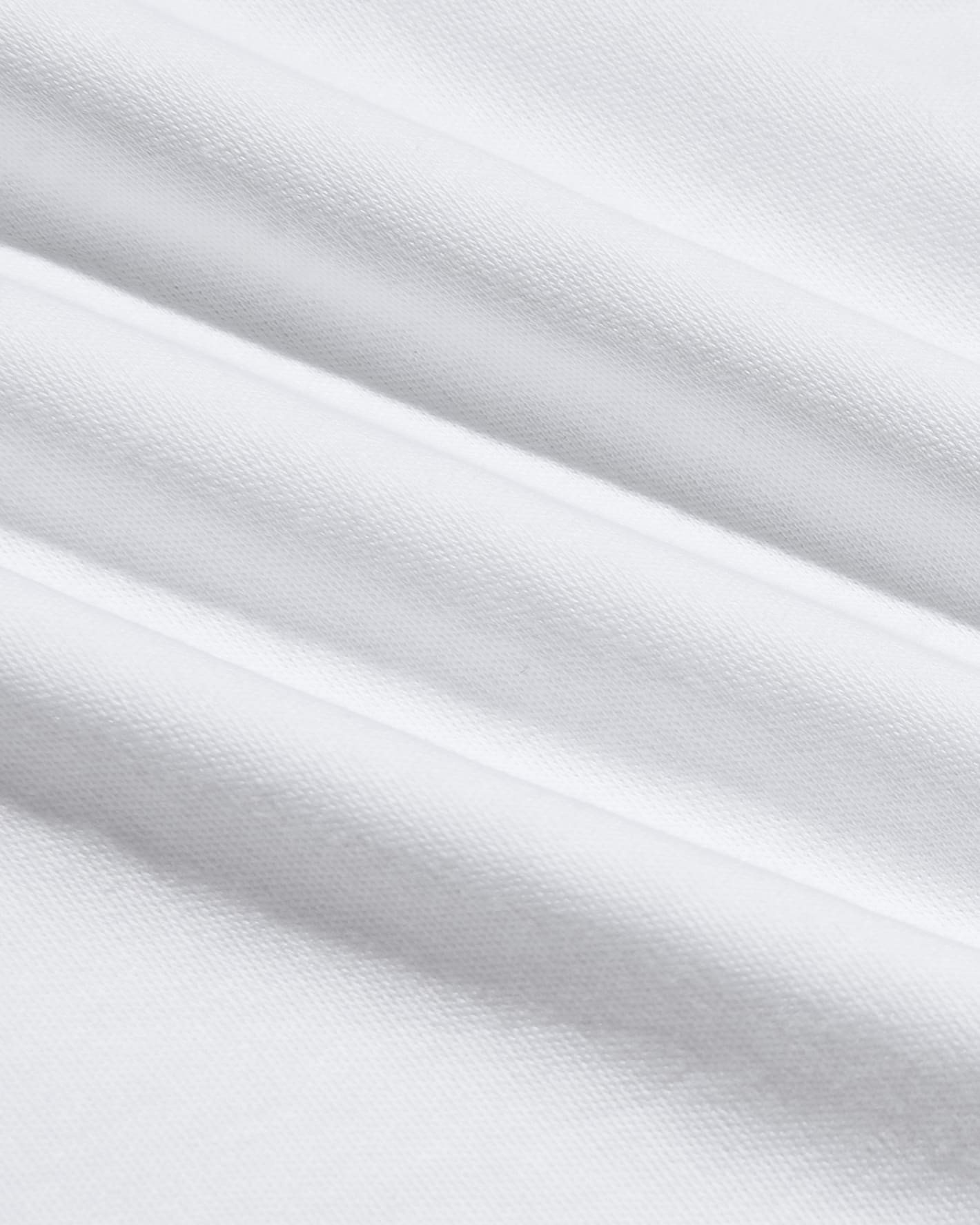 All White Pima Cotton Blend Curved Hem Crew 7-Pack
