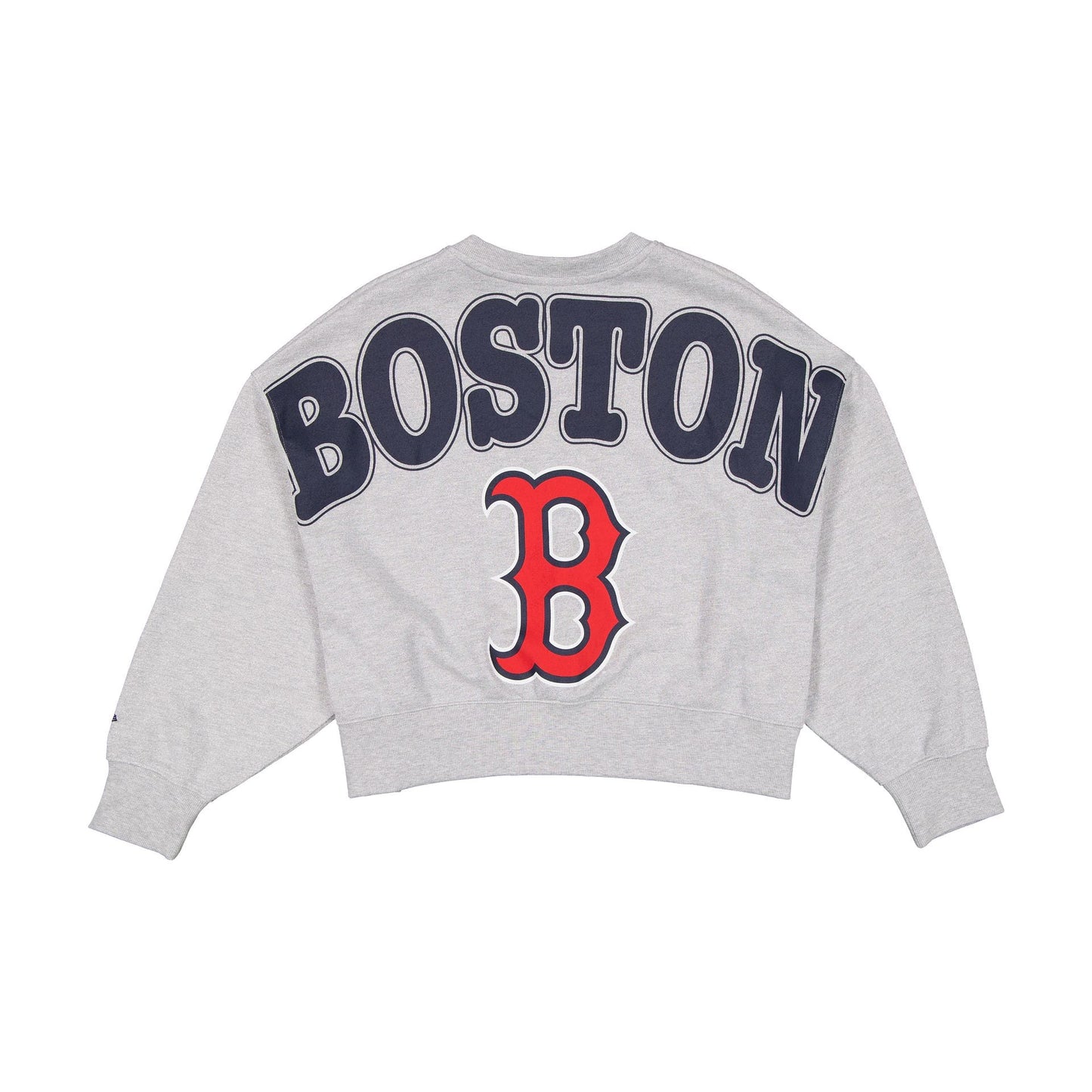 Boston Red Sox Glam Game Women's Oversized Glittery Crewneck