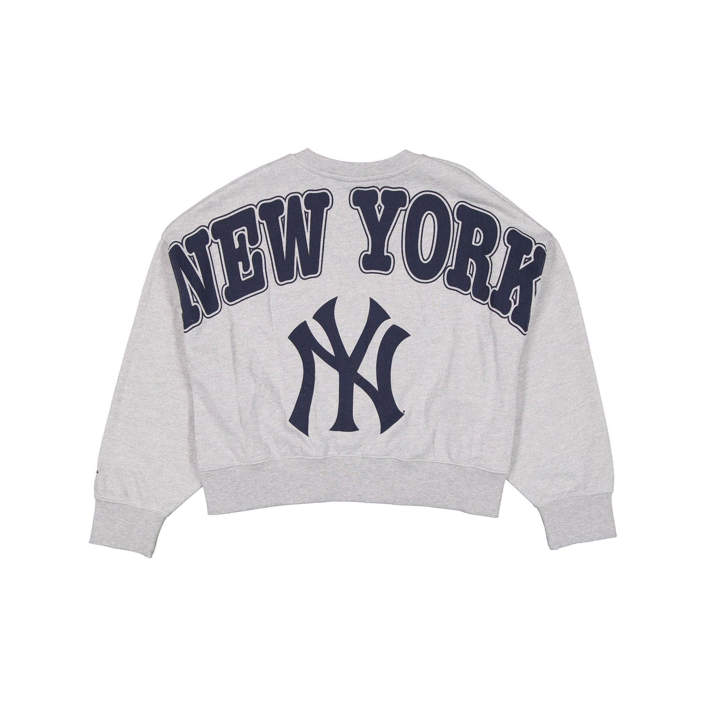 New York Yankees Glam Game Women's Oversized Glittery Crewneck