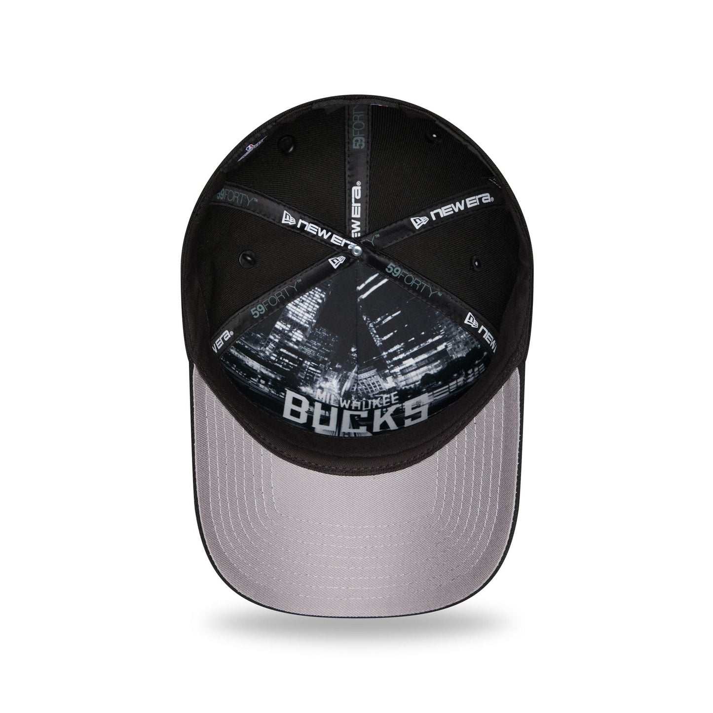 Milwaukee Bucks 2026 Draft Black 59FORTY A-Frame Fitted Hat