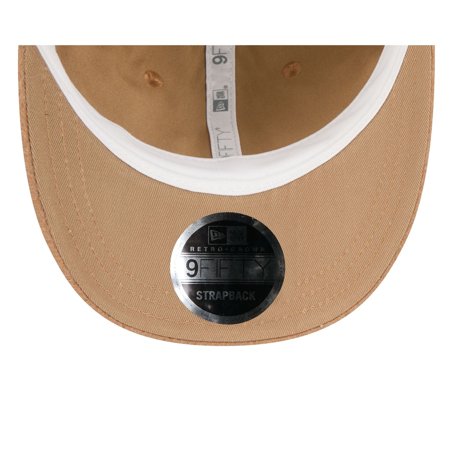 New Era Cap Black Platinum Tier Khaki Cashmere Retro Crown 9FIFTY Strapback Hat