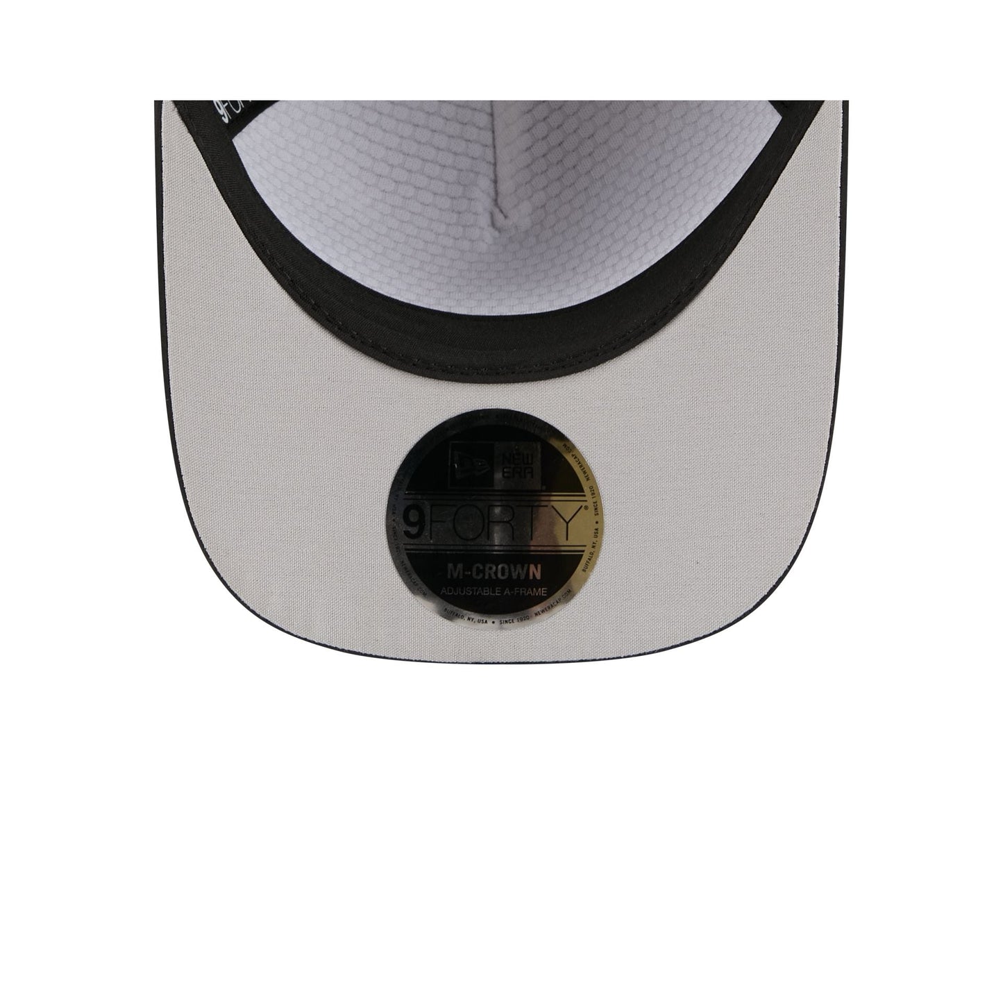 New Era Cap Black Stitch Visor 9FORTY M-Crown A-Frame Snapback Hat