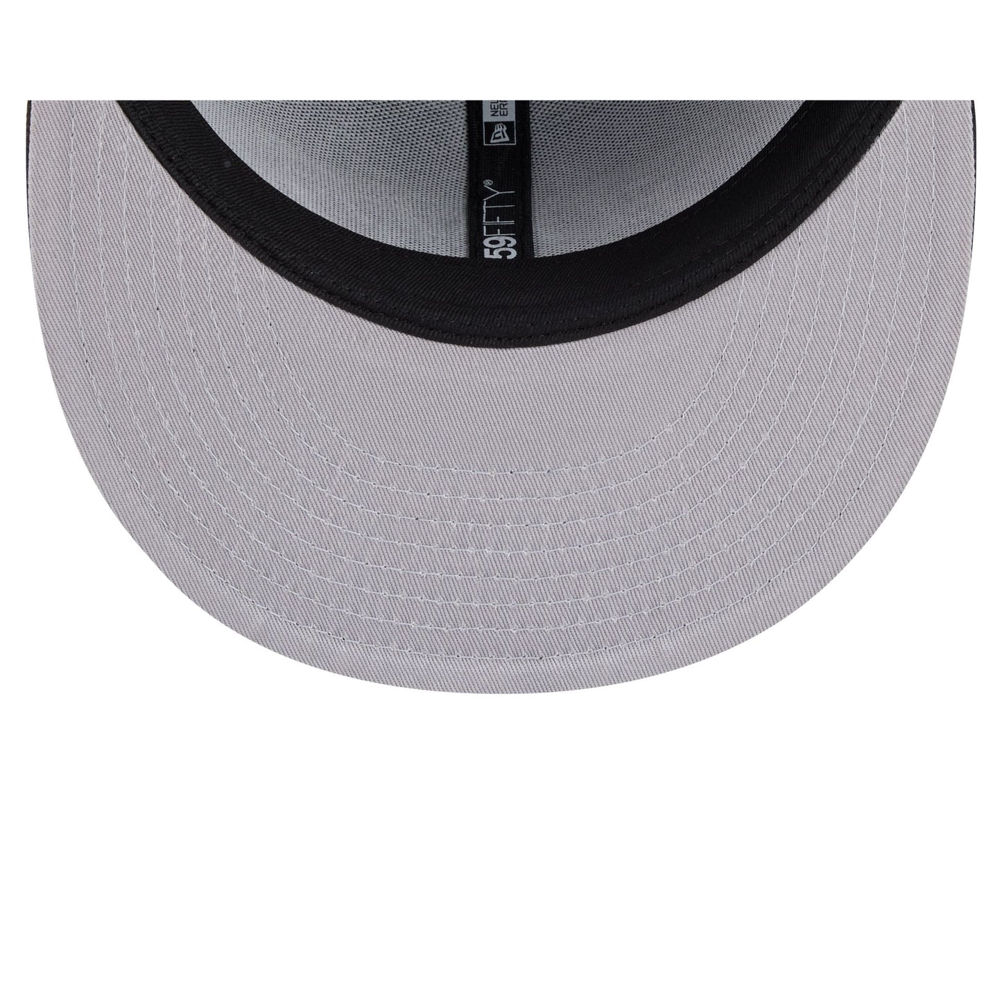 Los Angeles Lakers Black and White Basic 59FIFTY Fitted Hat