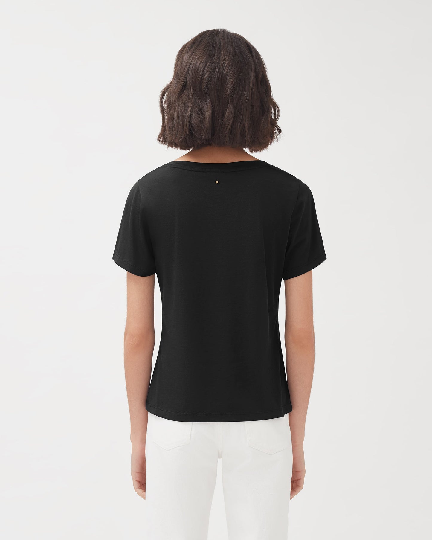 Pima Scoop Neck Tee (Earlier Version)