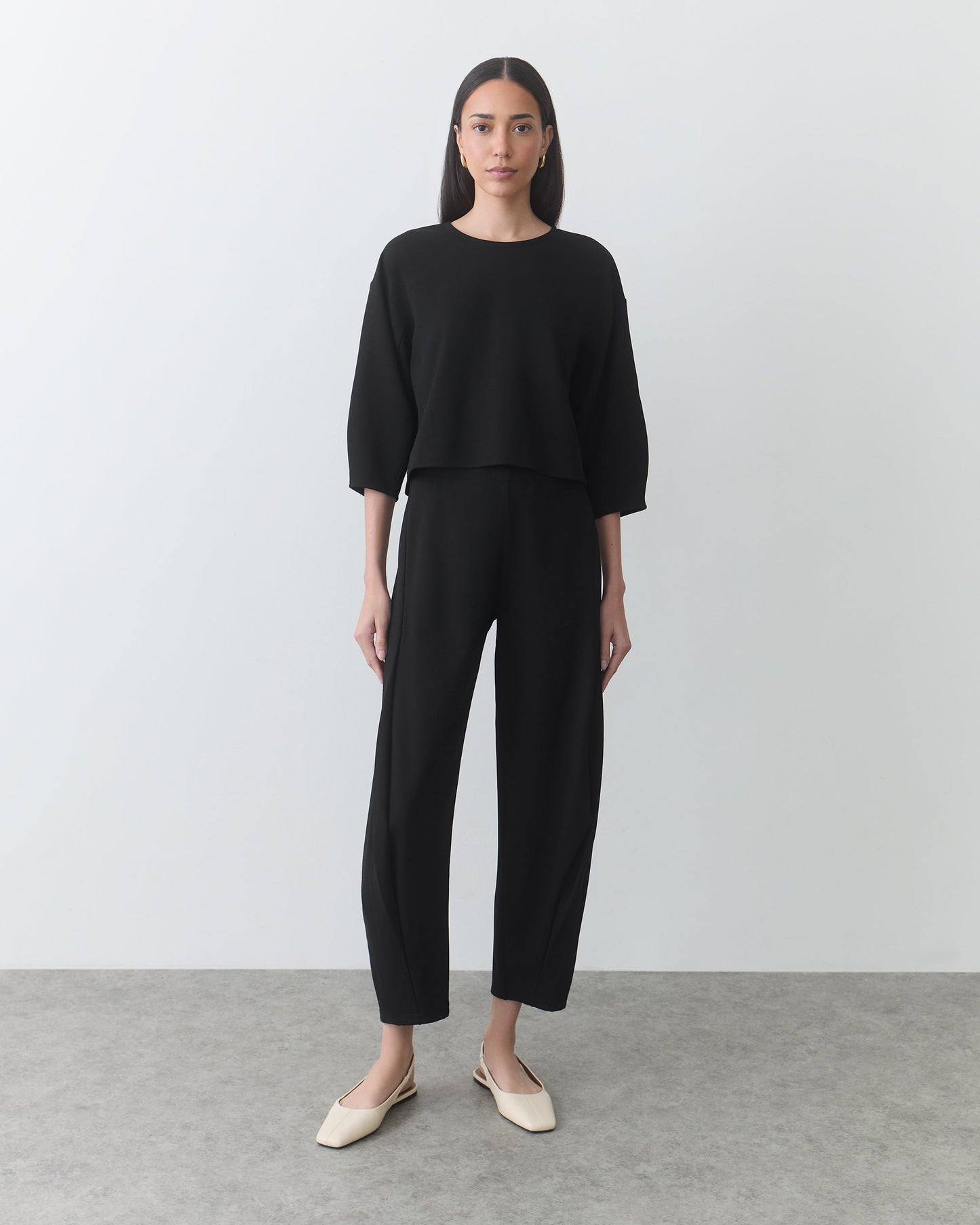 Ponte Balloon Sleeve Top