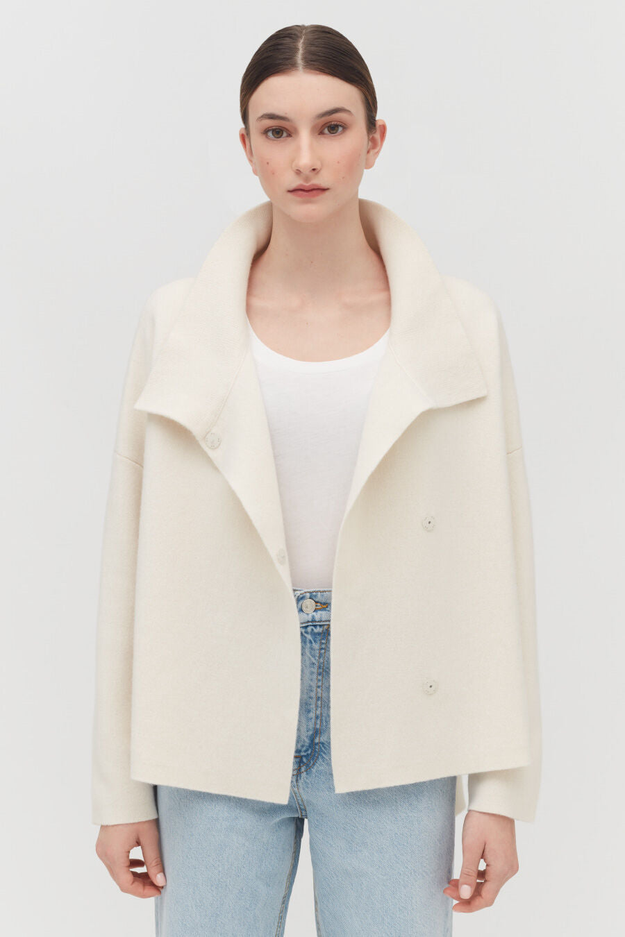 Wool Cashmere Short Jacket