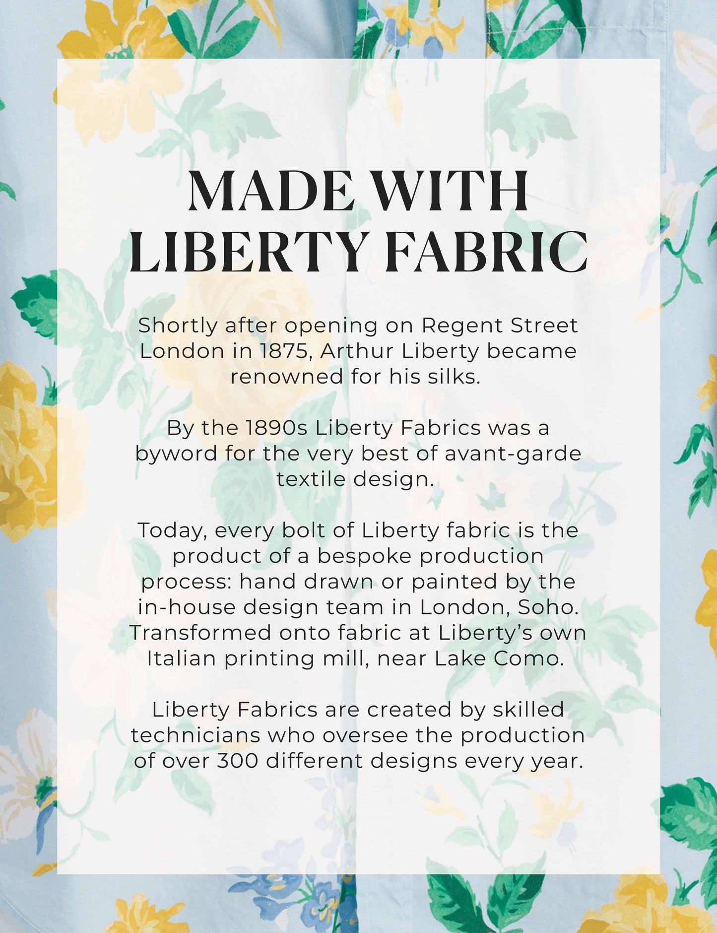 EILEEN Spring Bouquet, Made with Liberty Fabric