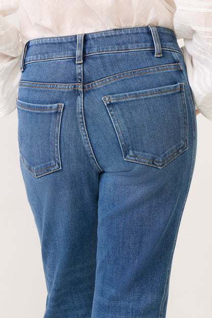 Petite Natalie Bootcut w Side Inset Jean