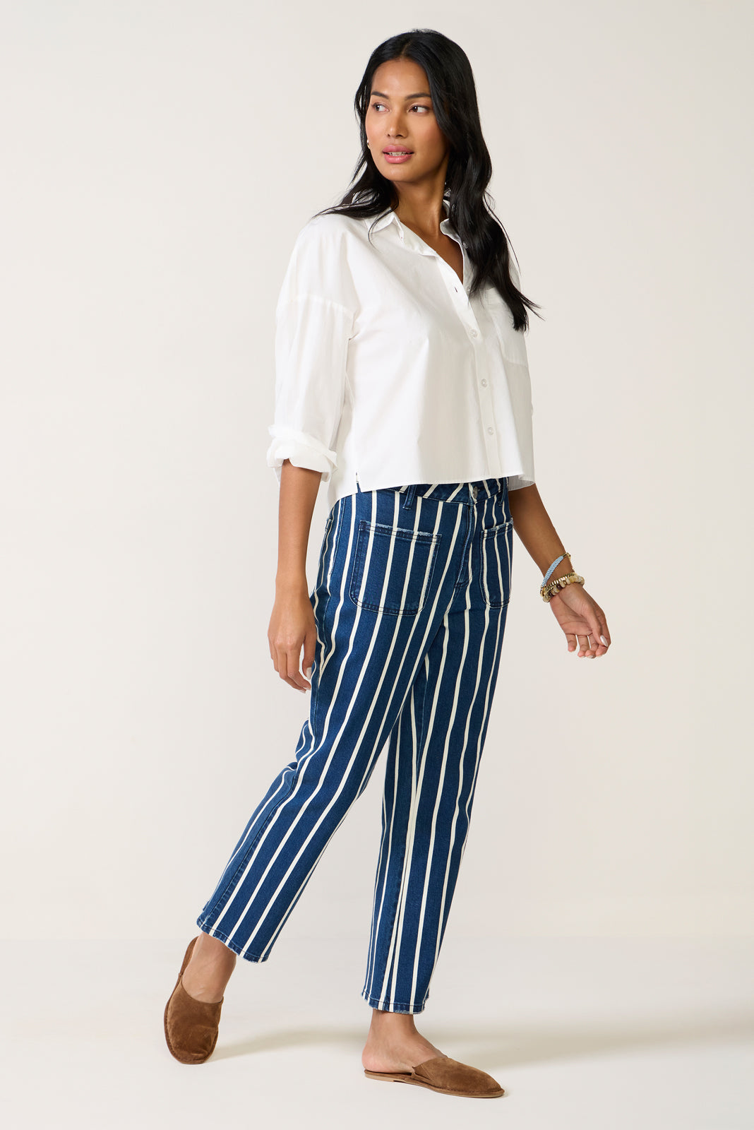 Aiden Crop Shirt