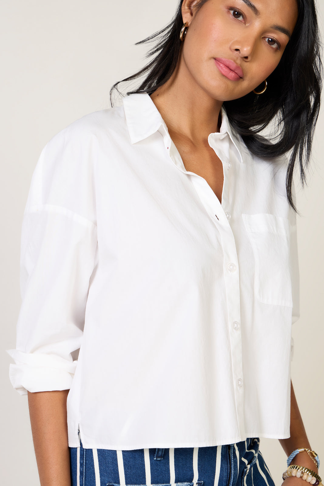 Aiden Crop Shirt
