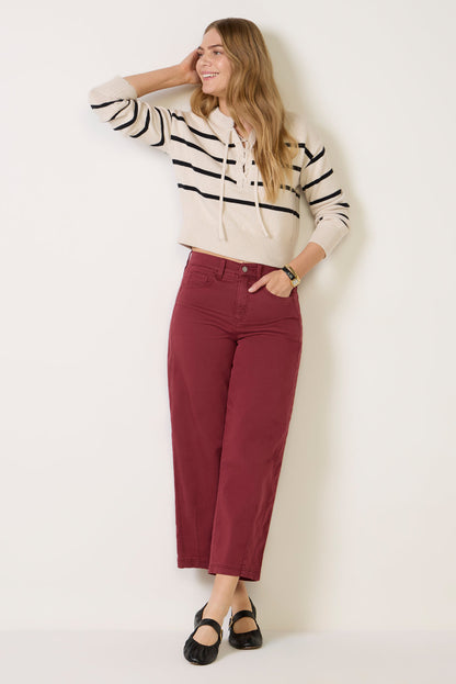 Lace Up Sweater