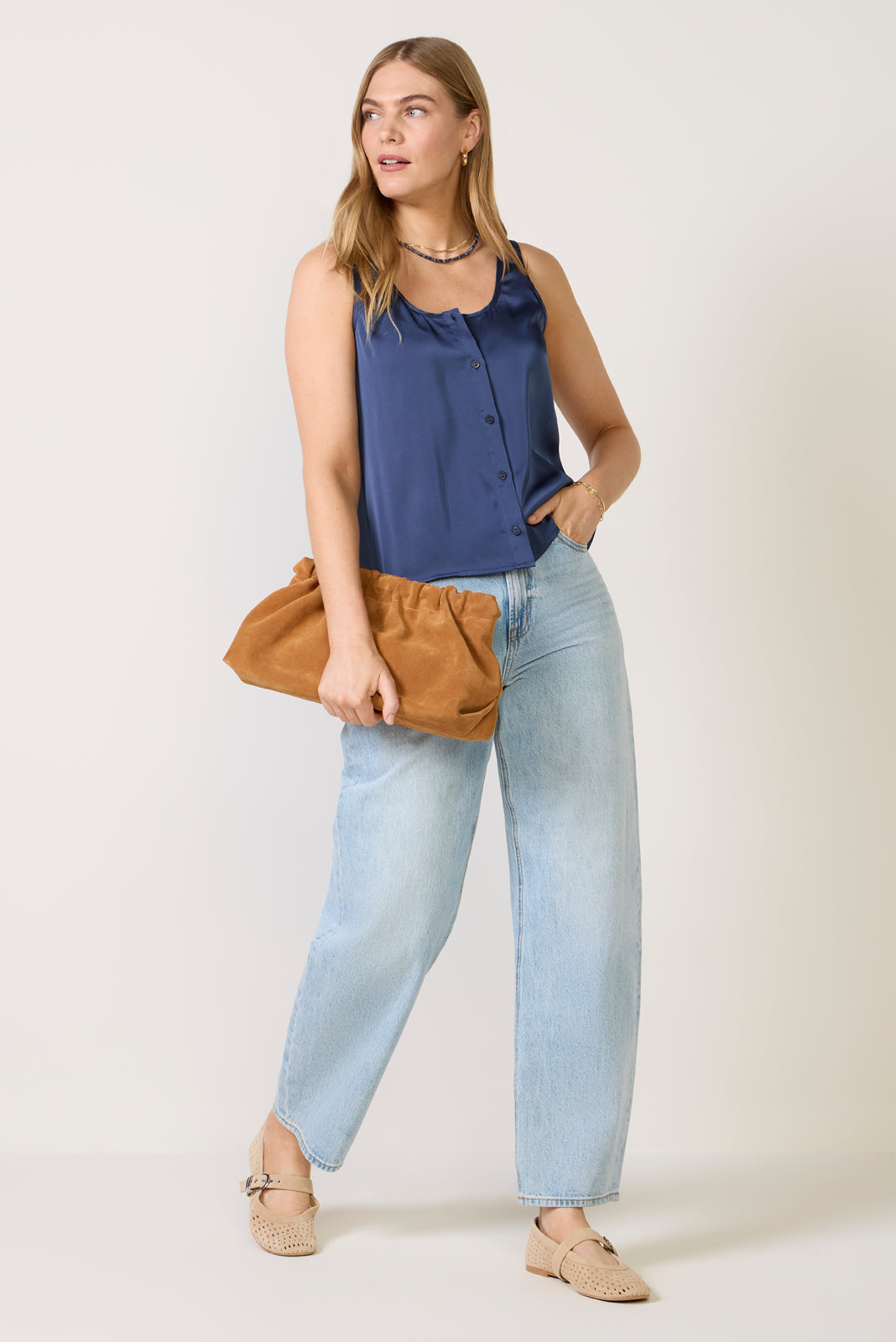 Callan Satin Tank