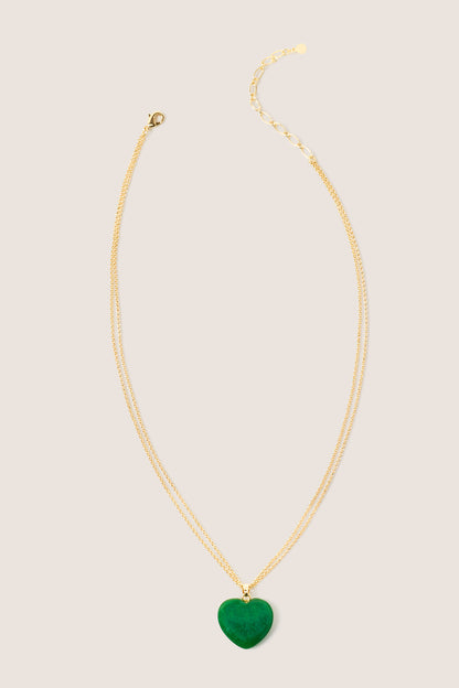 Sarah Stone Heart Necklace