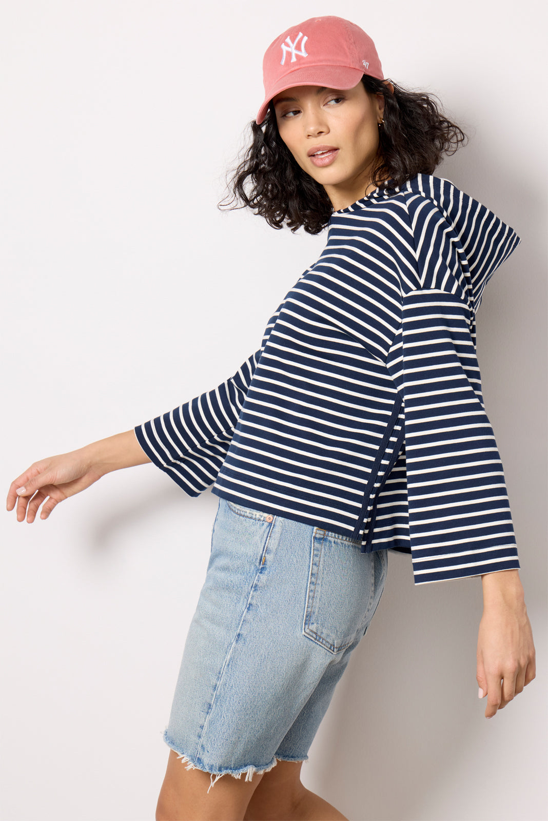 Mia Stripe Hoodie