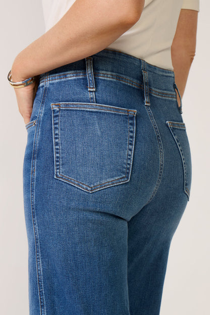 The Seamed Wide Trouser Crop