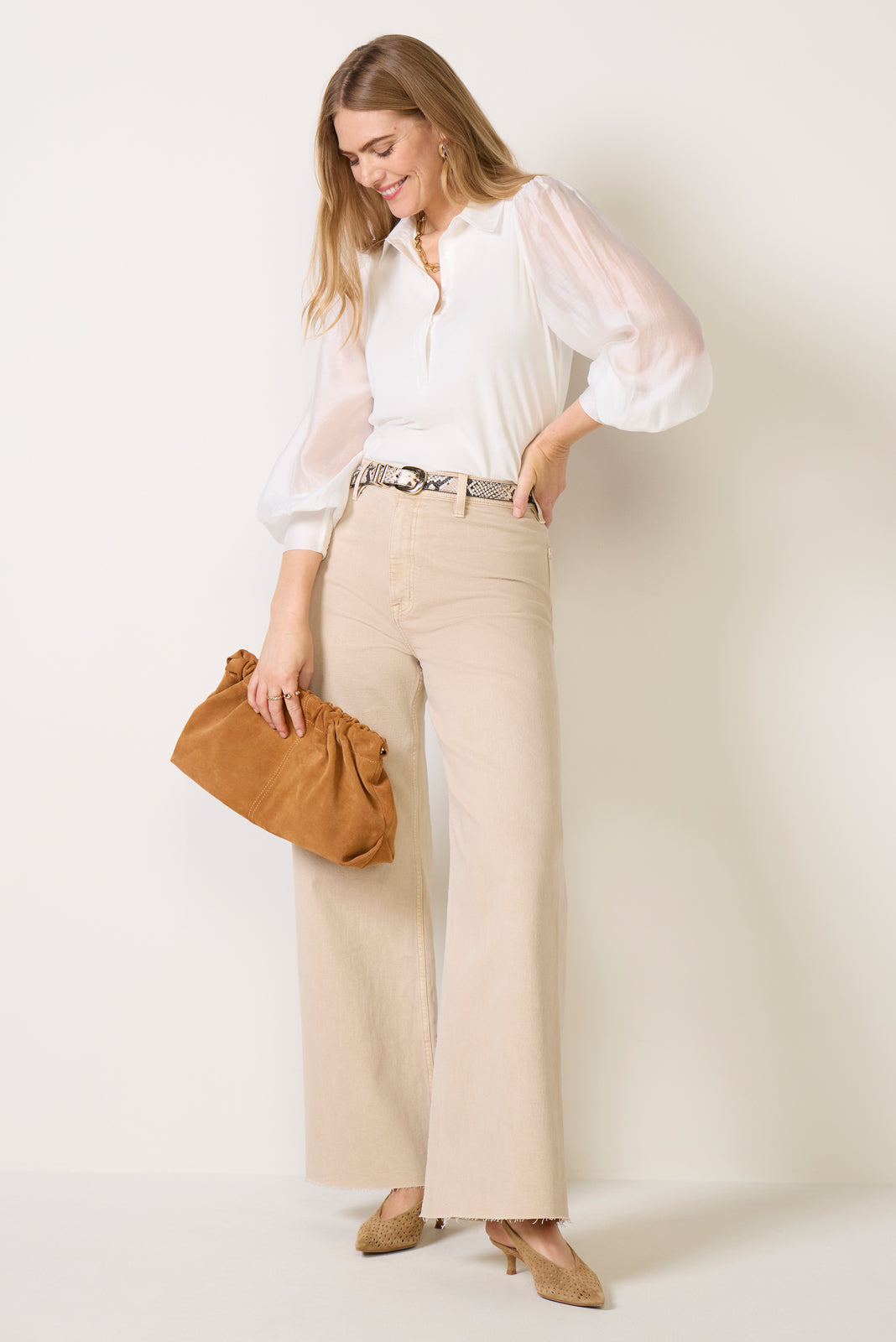 Nelly Sheer Sleeve Top