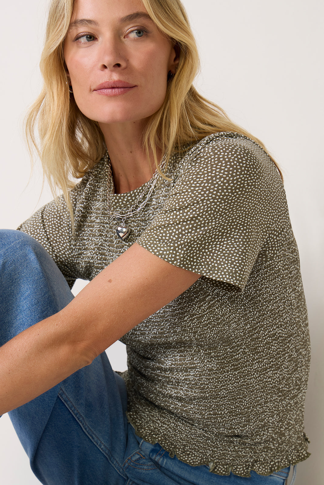 Olivia Smocked Top