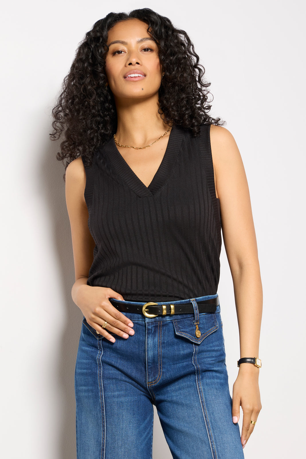 Sarina V Neck Tank