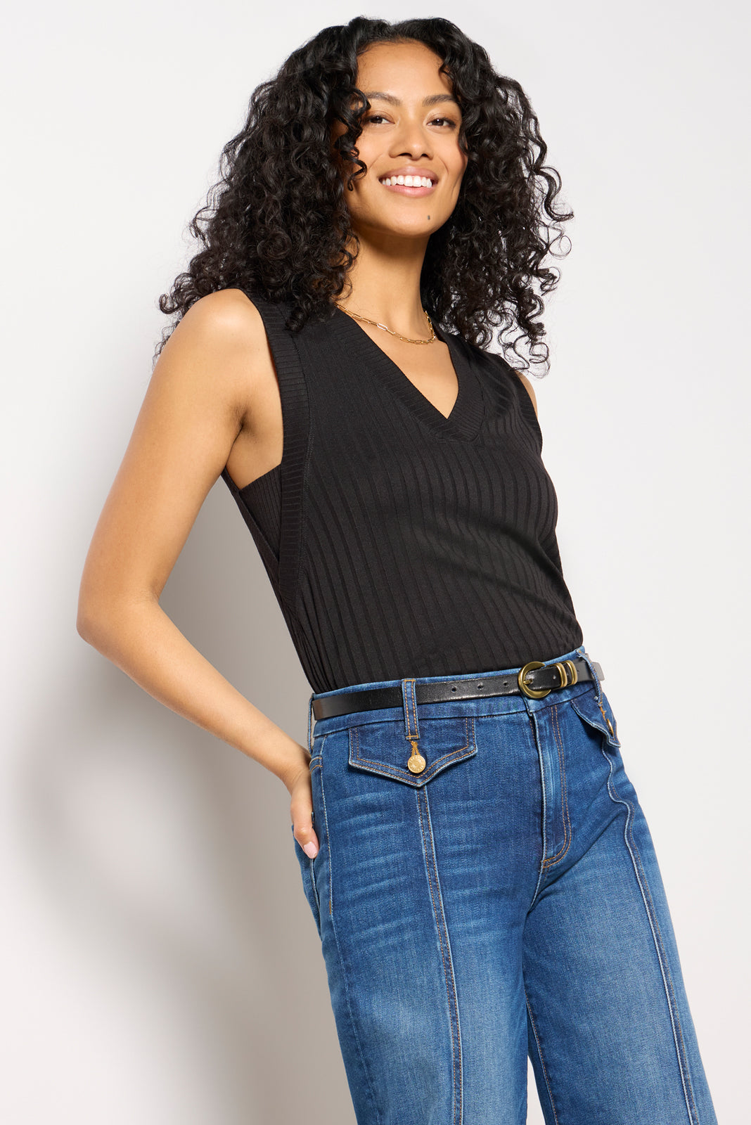 Sarina V Neck Tank