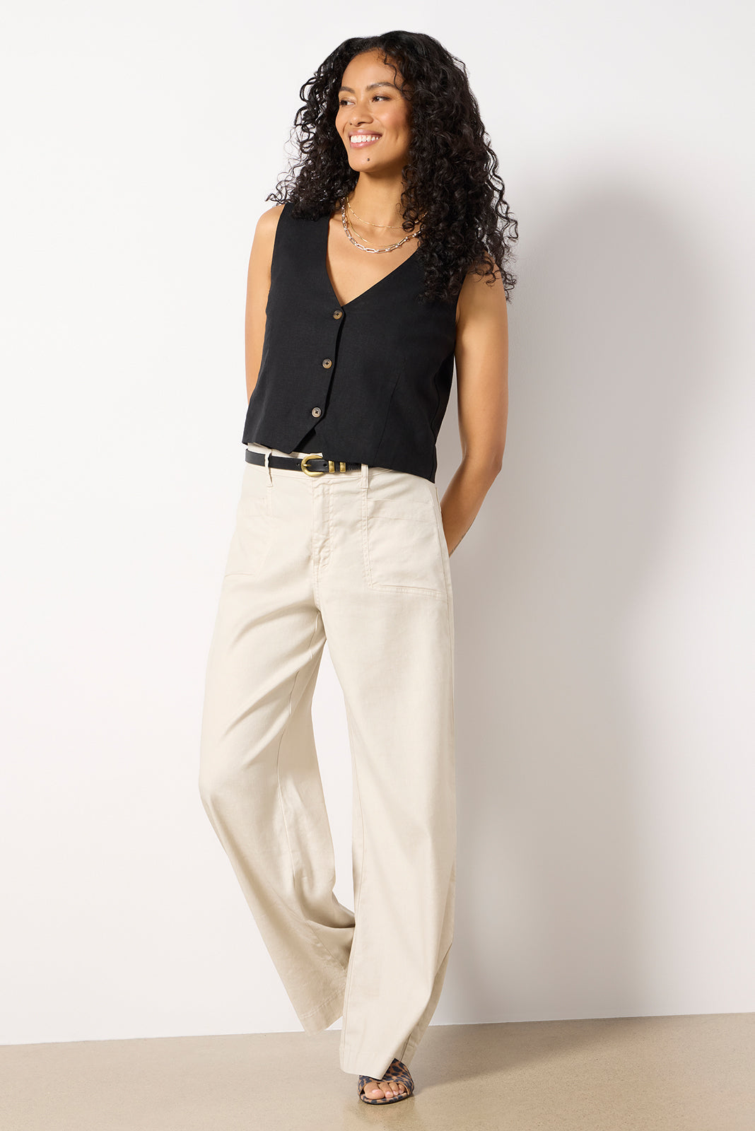 Maxine Linen Vest