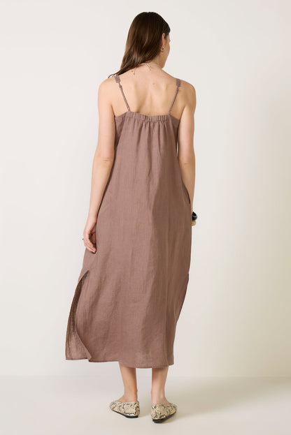Stella Linen Pintuck Dress