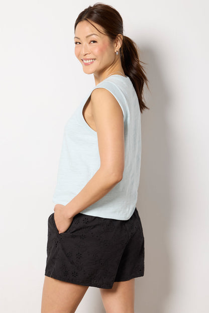 Sunwashed Slub Muscle Tank