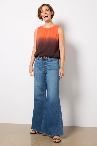 Skye Dip Dye Bubble Top