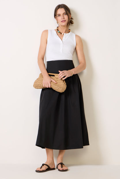 Sarah Poplin Maxi Skirt