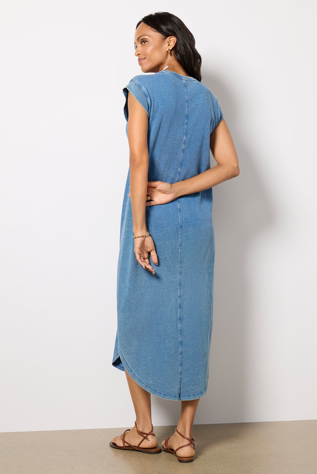 Calabasas Jersey Denim Dress