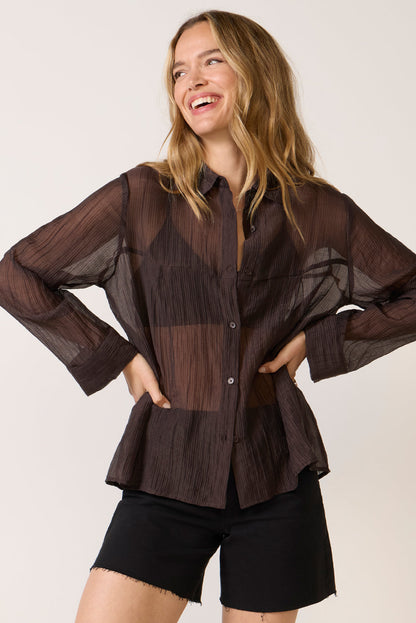 Sylvee Sheer Button Up