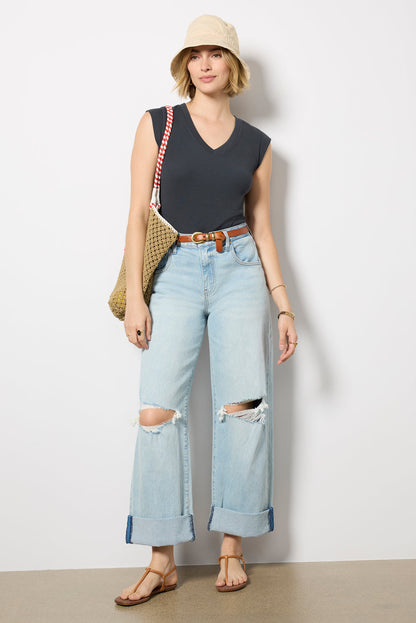 Oro Ribbed Tee