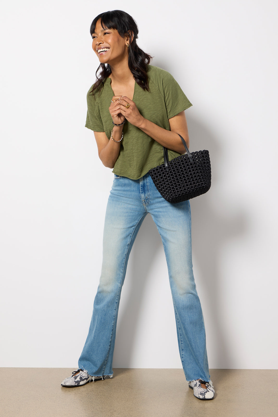 Split Neck Tee
