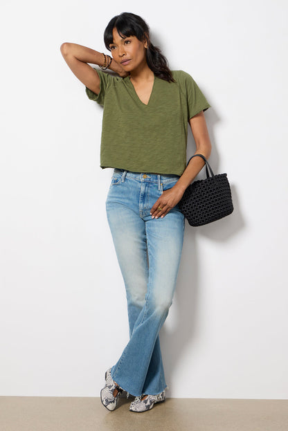 Split Neck Tee