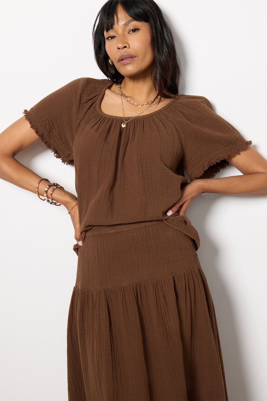 Macie Gauze Top