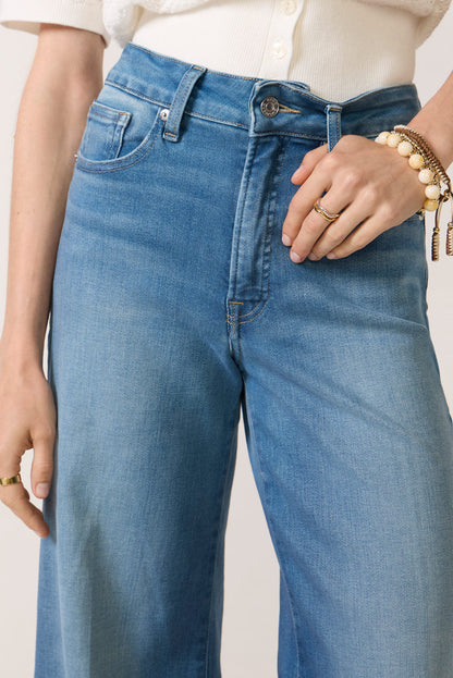 Soft Tech Good Waist Palazzo Ankle Jean