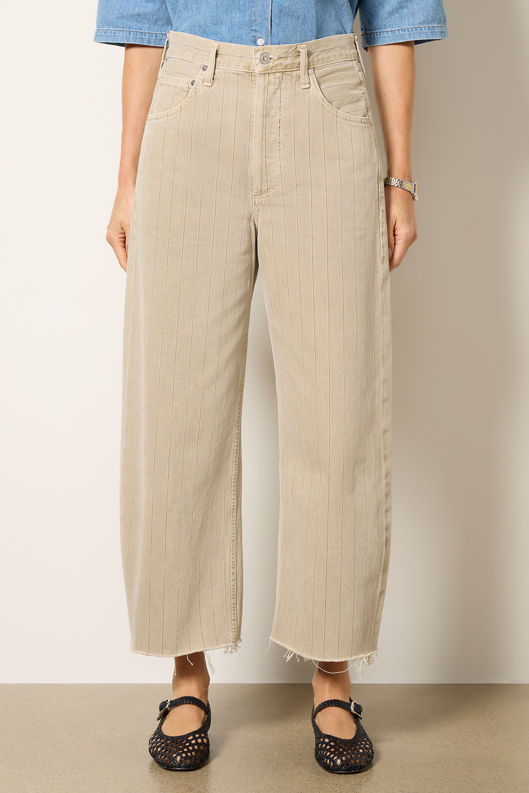 Ayla Raw Hem Crop