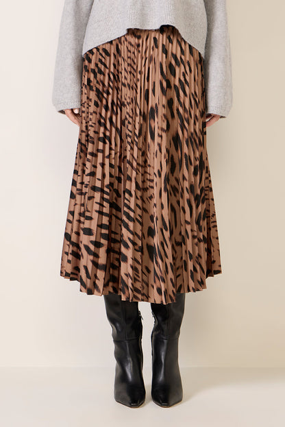 Nostalgia Pleated Midi Skirt