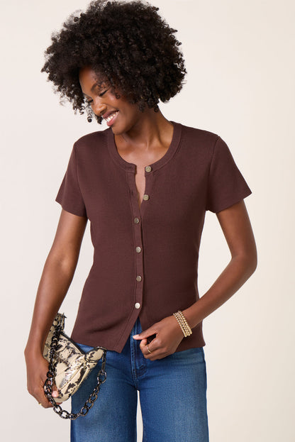 Eden Button Front Sweater
