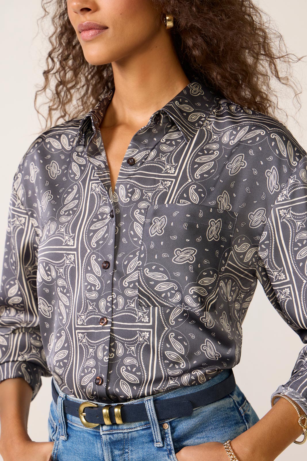 Nicky Satin Shirt